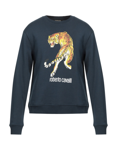 Roberto Cavalli Sweatshirts In Blue