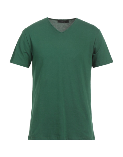 Vneck T-shirts In Green