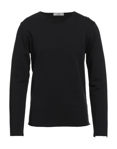 Vneck Sweatshirts In Black