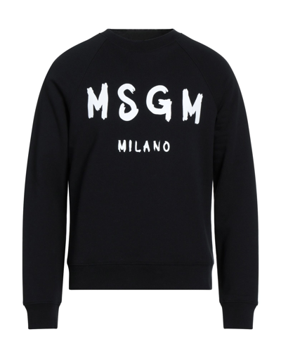 Msgm Sweatshirts In Black