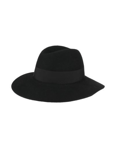 Borsalino Woman Hat Black Size L Merino Wool
