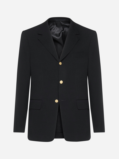 CARUSO FIGARO SINGLE-BREASTED WOOL BLAZER