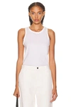 The Row Thomaston Scoop-neck Jersey Tank In Natural White
