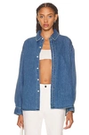 Moussy Vintage Denby Over Shirt In Blue