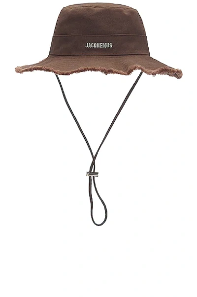 Jacquemus Women's Le Bob Artichaut Cotton Bucket Hat In Brown