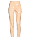 Vicolo Woman Pants Apricot Size M Cotton, Polyurethane In Orange