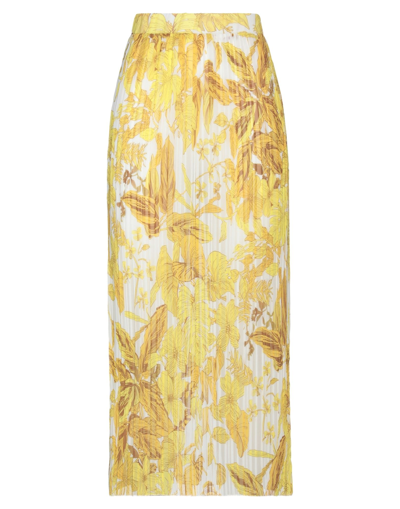 Gran Sasso Midi Skirts In Yellow