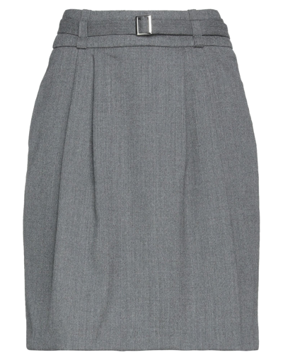 Dondup Mini Skirts In Grey
