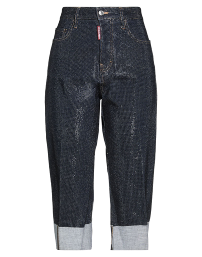 Dsquared2 Denim Cropped In Blue