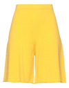 Liviana Conti Woman Shorts & Bermuda Shorts Ocher Size 10 Polyurethane, Polyester In Yellow