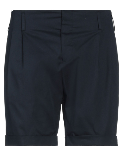 Brian Dales Man Shorts & Bermuda Shorts Midnight Blue Size 36 Cotton, Elastane