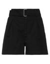 Ndegree21 Woman Shorts & Bermuda Shorts Black Size 6 Cotton, Elastane