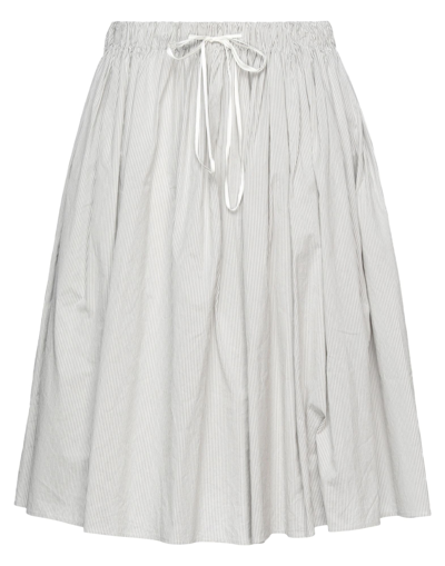 A.b  Apuntob Midi Skirts In Grey