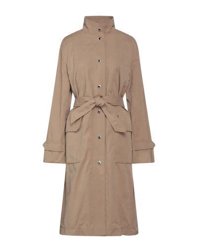 Les Copains Overcoats In Khaki