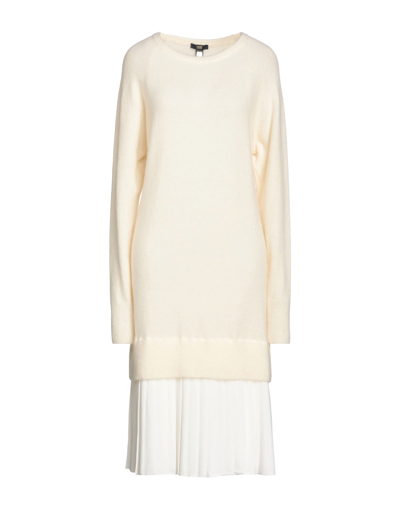 Cavalli Class Midi Dresses In White