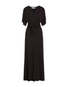 Kaos Long Dresses In Brown