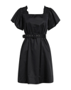 Kaos Short Dresses In Black
