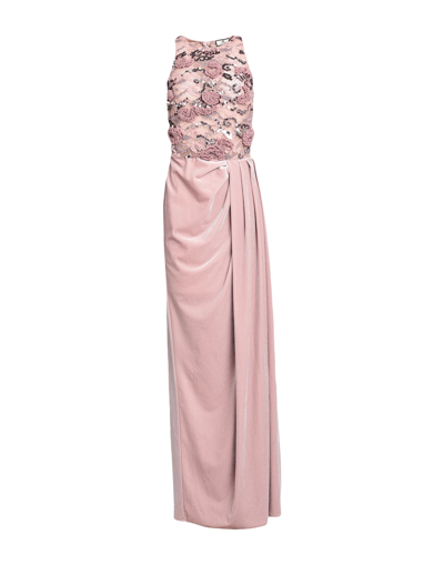 Elisabetta Franchi Long Dresses In Pink