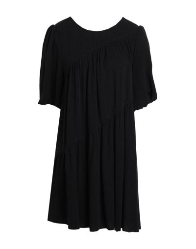 Topshop Short Dresses In Black