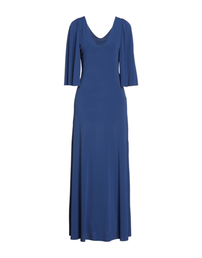 Kaos Long Dresses In Blue