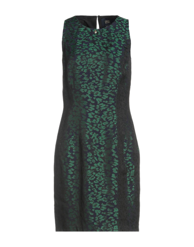 Cavalli Class Short Dresses In Green