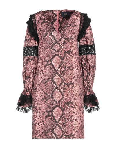 Cavalli Class Short Dresses In Pink