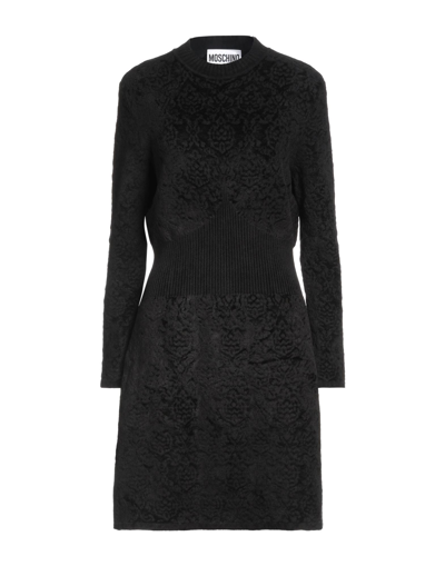 Moschino Short Dresses In Black