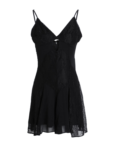 Topshop Short Dresses In Black