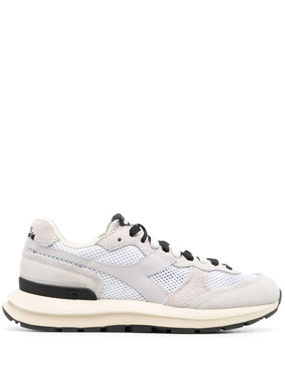 Diadora Panelled Low-top Sneakers In Grau