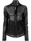 ISAAC SELLAM EXPERIENCE SHEER MESH ZIP-UP JACKET