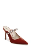 Sam Edelman Hyland Pointed Toe Mule In Canyon Orange