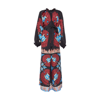 La Doublej Cerere Maxi Dress In Folky Hearts Black Placee