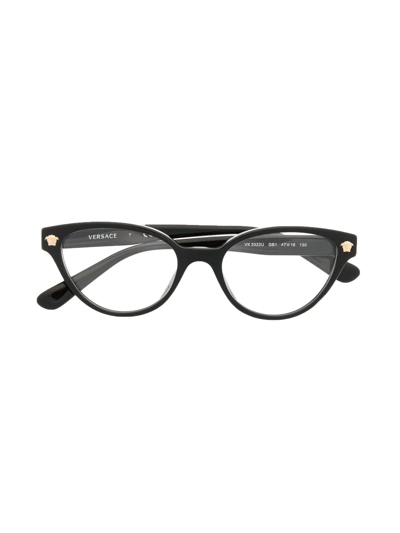 Versace Kids' Medusa-logo Round-frame Glasses