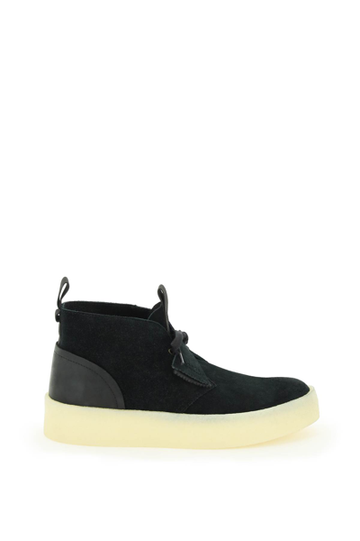 Clarks Originals Desert Cup Lace Up Shoes In Black