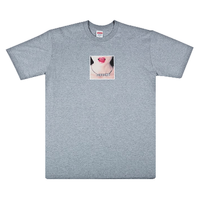 Pre-owned Supreme Necklace Tee 'heather Grey'