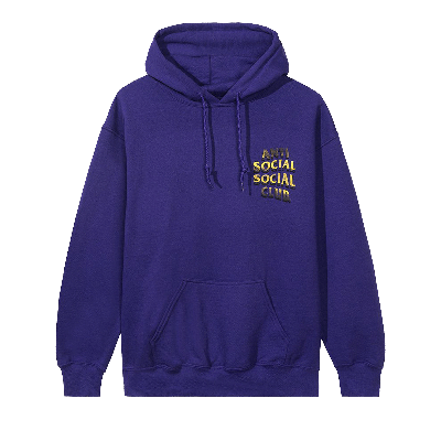 Pre-owned Anti Social Social Club 747k Hoodie 'purple'