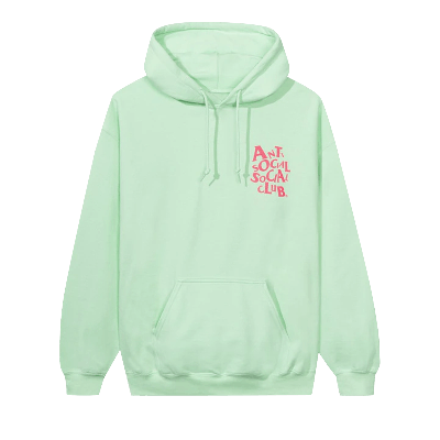 Pre-owned Anti Social Social Club Complicated Hoodie 'green'