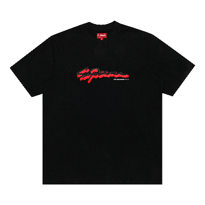 Pre-owned Supreme Shadow Script Short-sleeve Top 'black'
