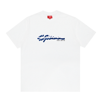 Pre-owned Supreme Shadow Script Short-sleeve Top 'white'