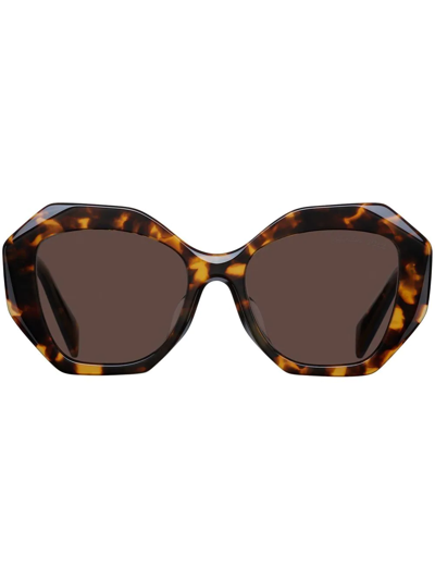 Prada Oversized-frame Sunglasses In Brown