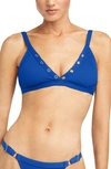 Robin Piccone Amy Triangle Bikini Top In Lapis