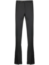 Pt Torino Slim-cut Tailored Trousers In Grey