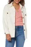 Supplies By Union Bay Carleen Microfleece Solid Shacket In Muslin (off White)