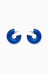 Cos Large Chunky Hoop Earrings In Blue