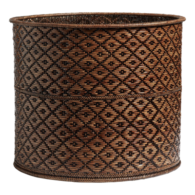 Oka Giant Mandalay Planter - Dark Brown