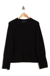 360cashmere Krystal Crewneck Raglan Cashmere Sweater In Black
