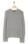 360cashmere Krystal Crewneck Raglan Cashmere Sweater In Mid Heather Grey