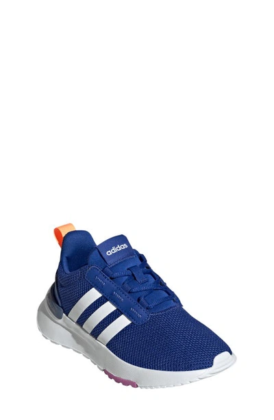 Adidas Originals Kids' Racer Tr21 Sneaker In Royal Blue/ White/ Beam Orange