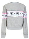 Chiara Ferragni Maxilogomania Sweatshirt In Grey