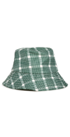Loeffler Randall Bucket Hat In Emerald Plaid